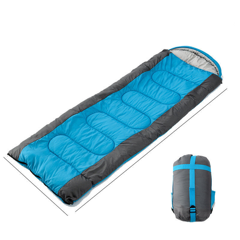 Explore the Great Outdoors with the Hooded Camping Envelope Sleeping Bag